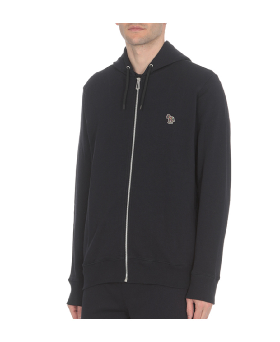 PAUL SMITH ZIPPED ORGANIC COTTON HOODIE