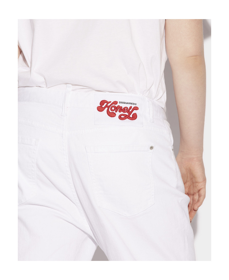 Dsquared2 Honey Dyed Jeans In White