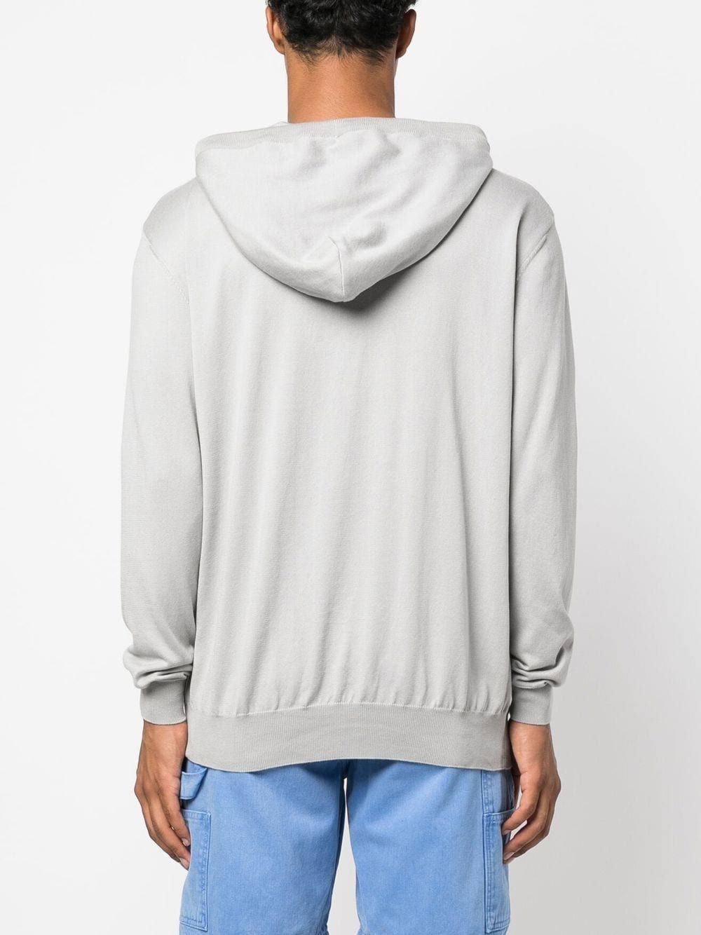 Moschino Micro-label Long-sleeved Sweater In White