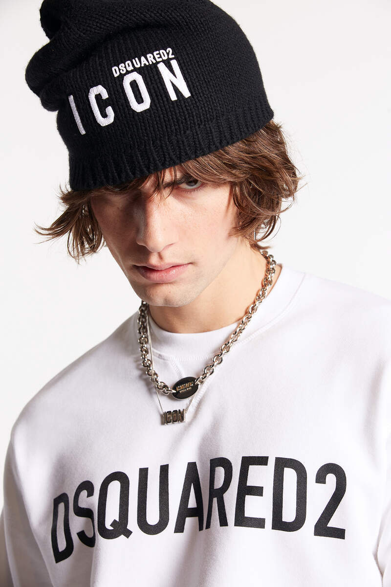 Dsquared2 Icon Beanie In Black