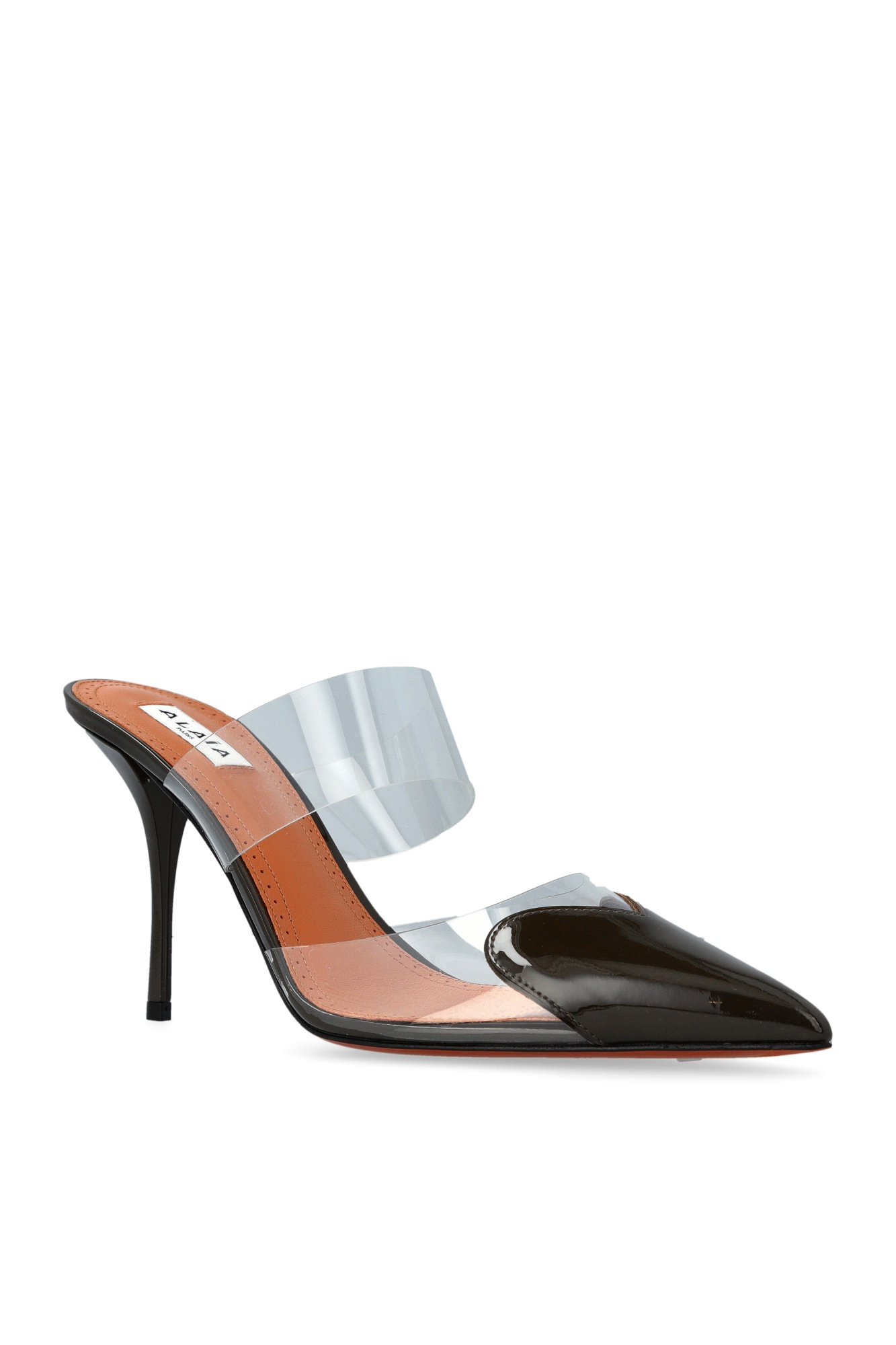 Alaïa 90mm Le Cœur Strap Mules