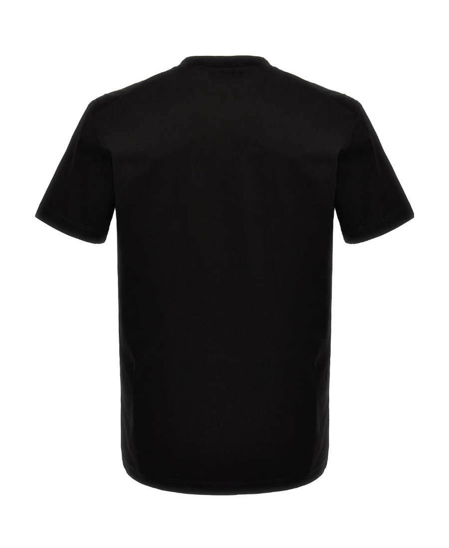 Dsquared2 Dsquared Man Black Cotton T-shirt In Black