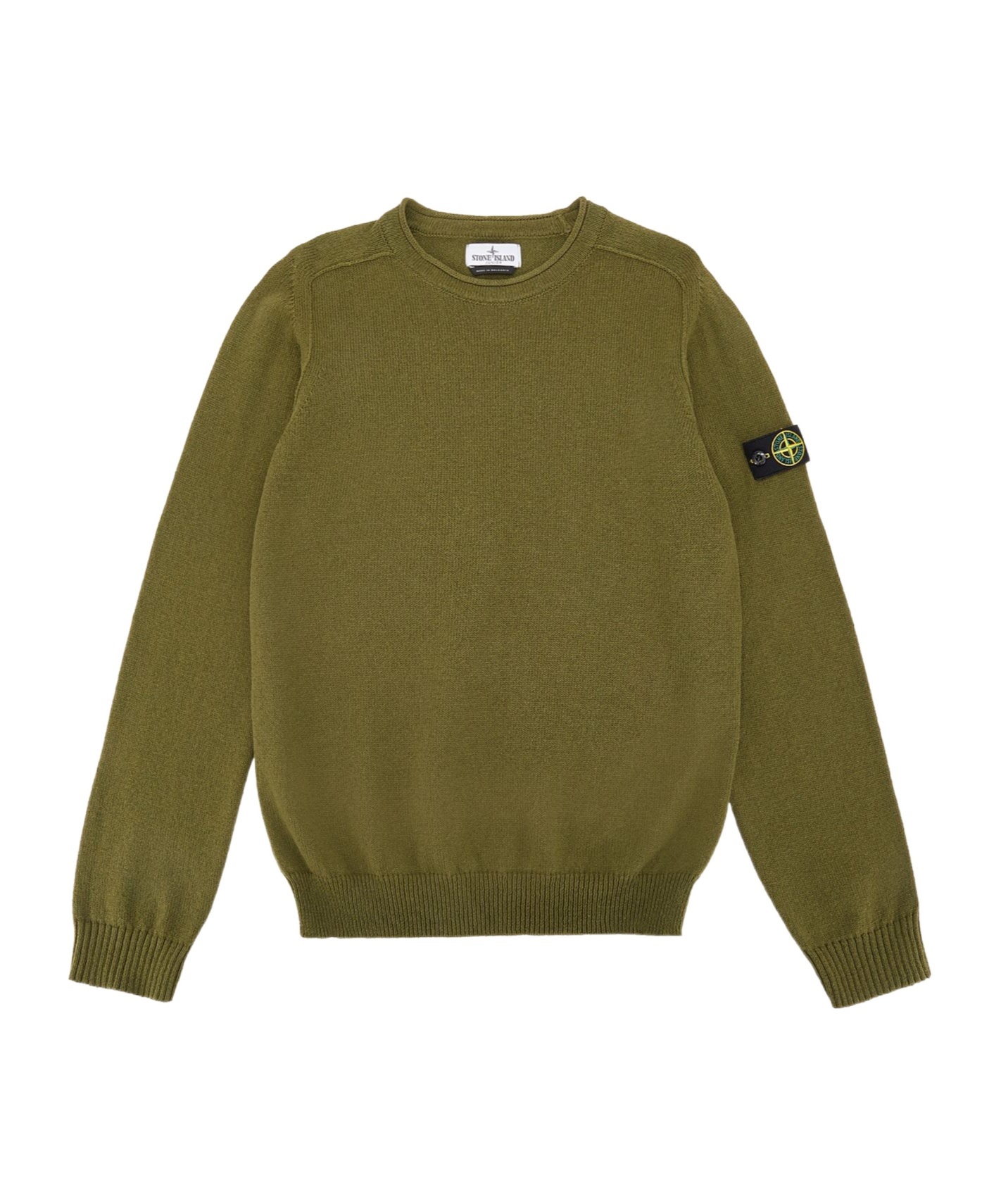 Stone Island Long-sleeved Sweater In Green