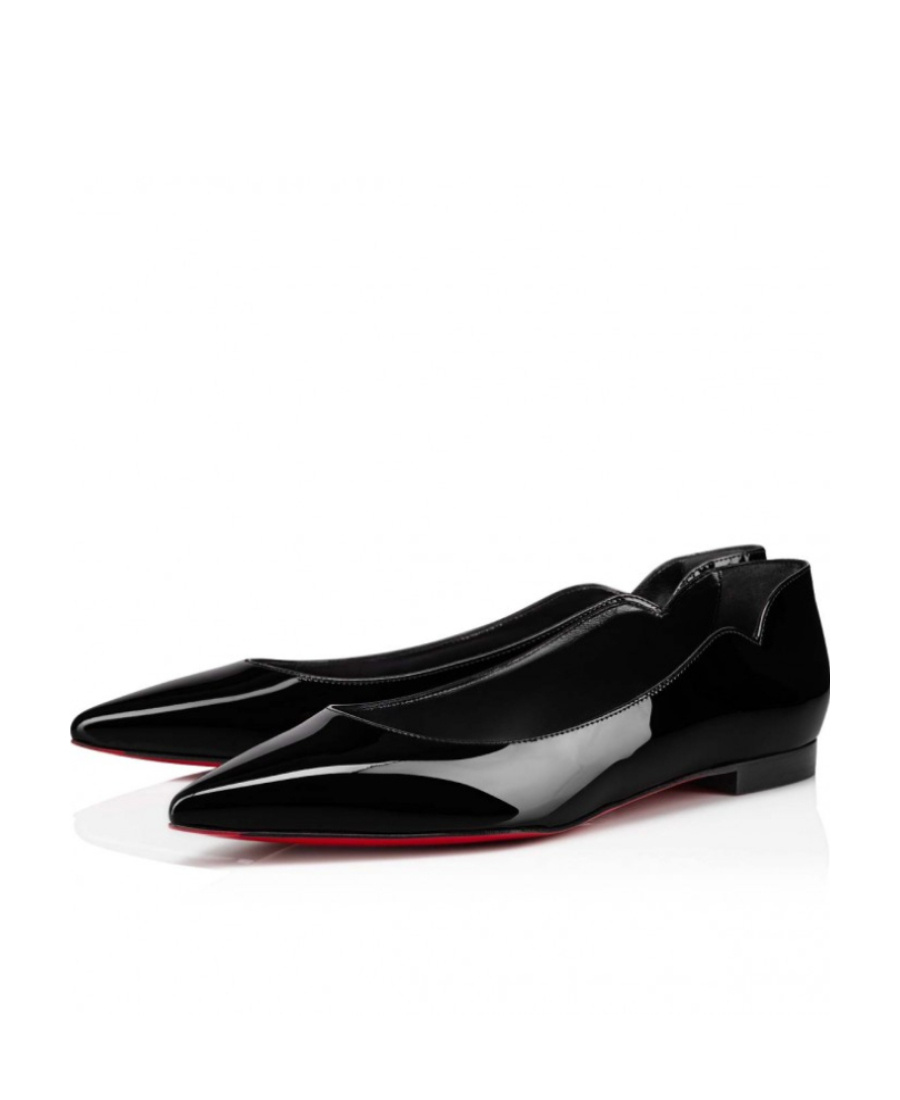 Shop Christian Louboutin Hot Chickita Ballerina Shoes In Black