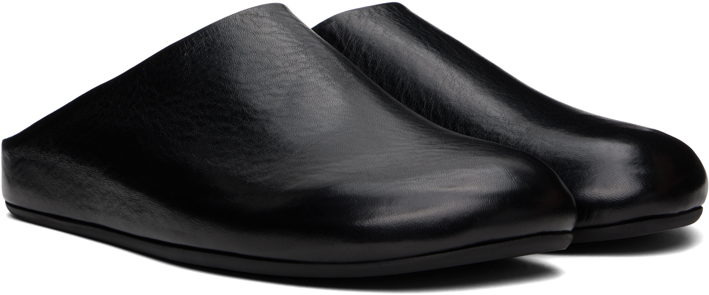 Officine Creative Black Babouche 001 Mules In Black