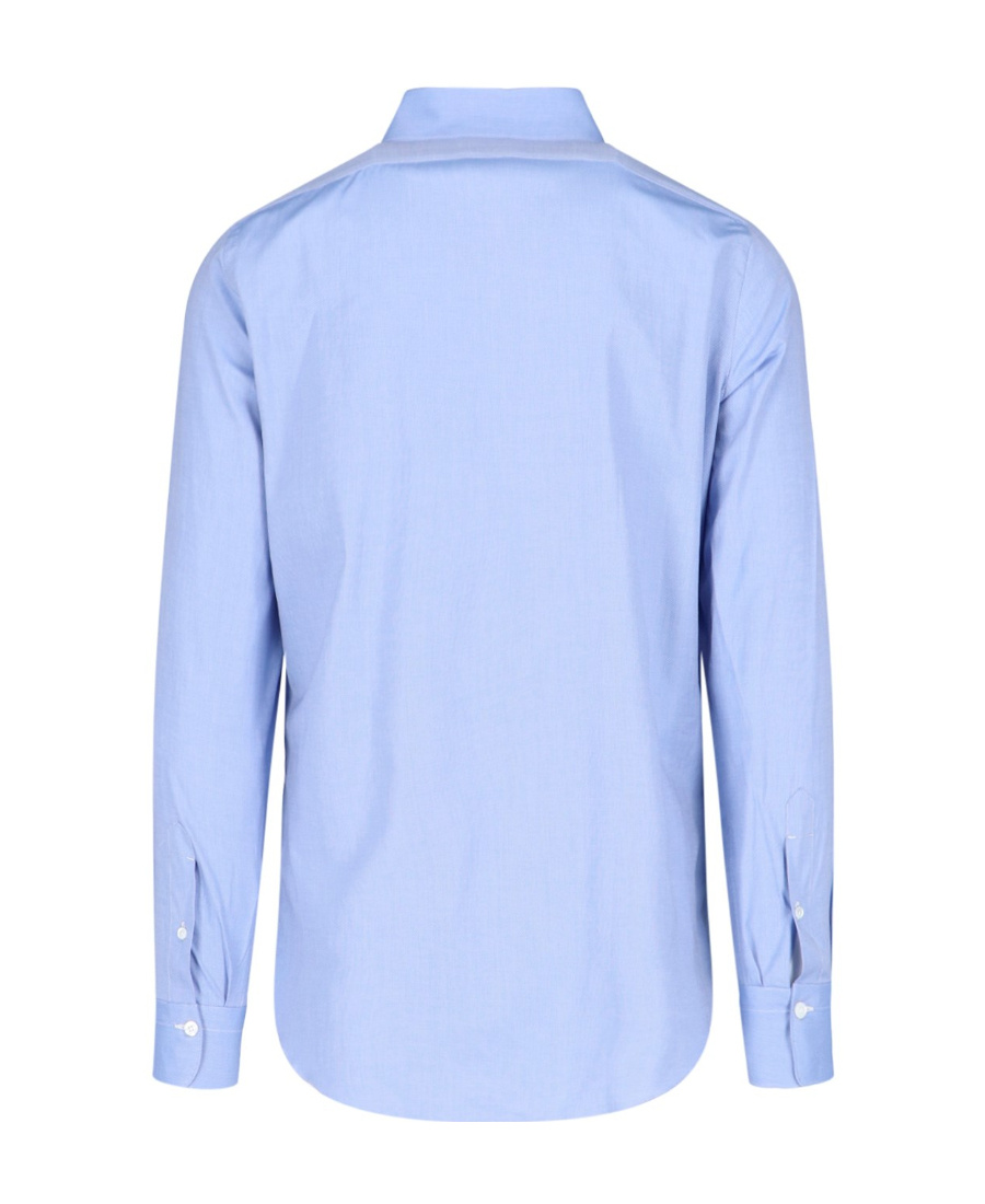 Finamore 1925 Napoli Spread-collar Cotton Shirt In Blue