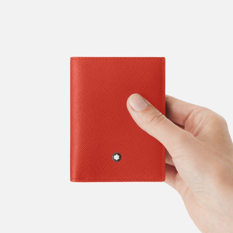 Montblanc Sartorial Mini Wallet In Red