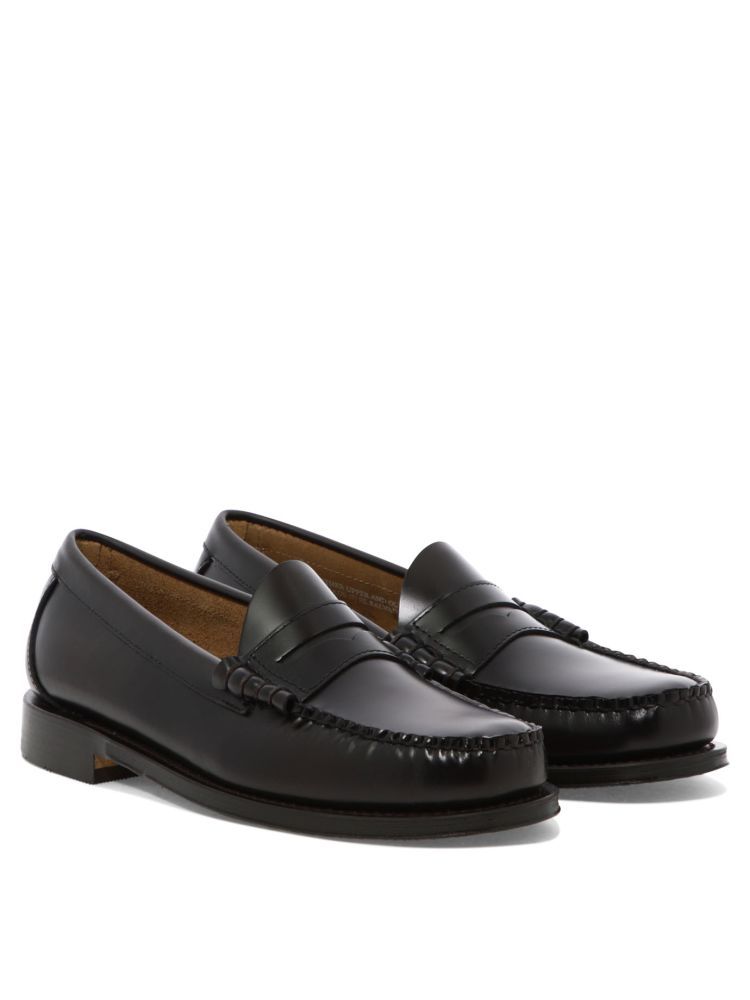 G.h. Bass & Co. Round Toe Loafers In Brown
