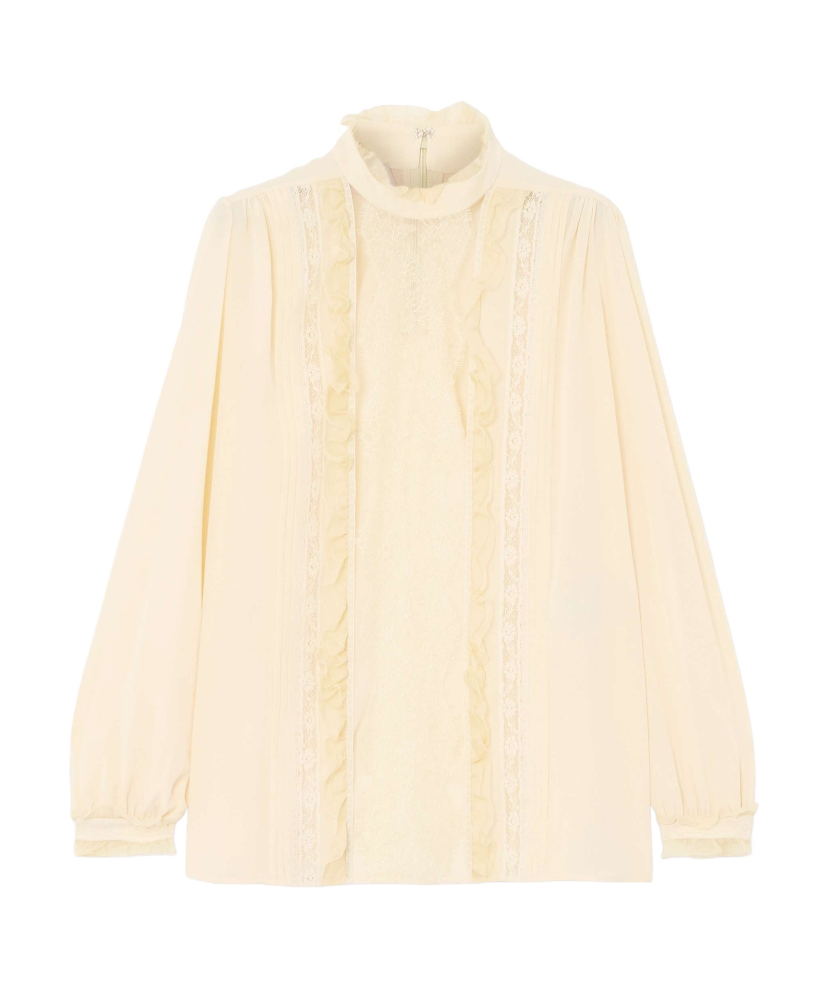 VALENTINO RUFFLED LACE SHIRT 