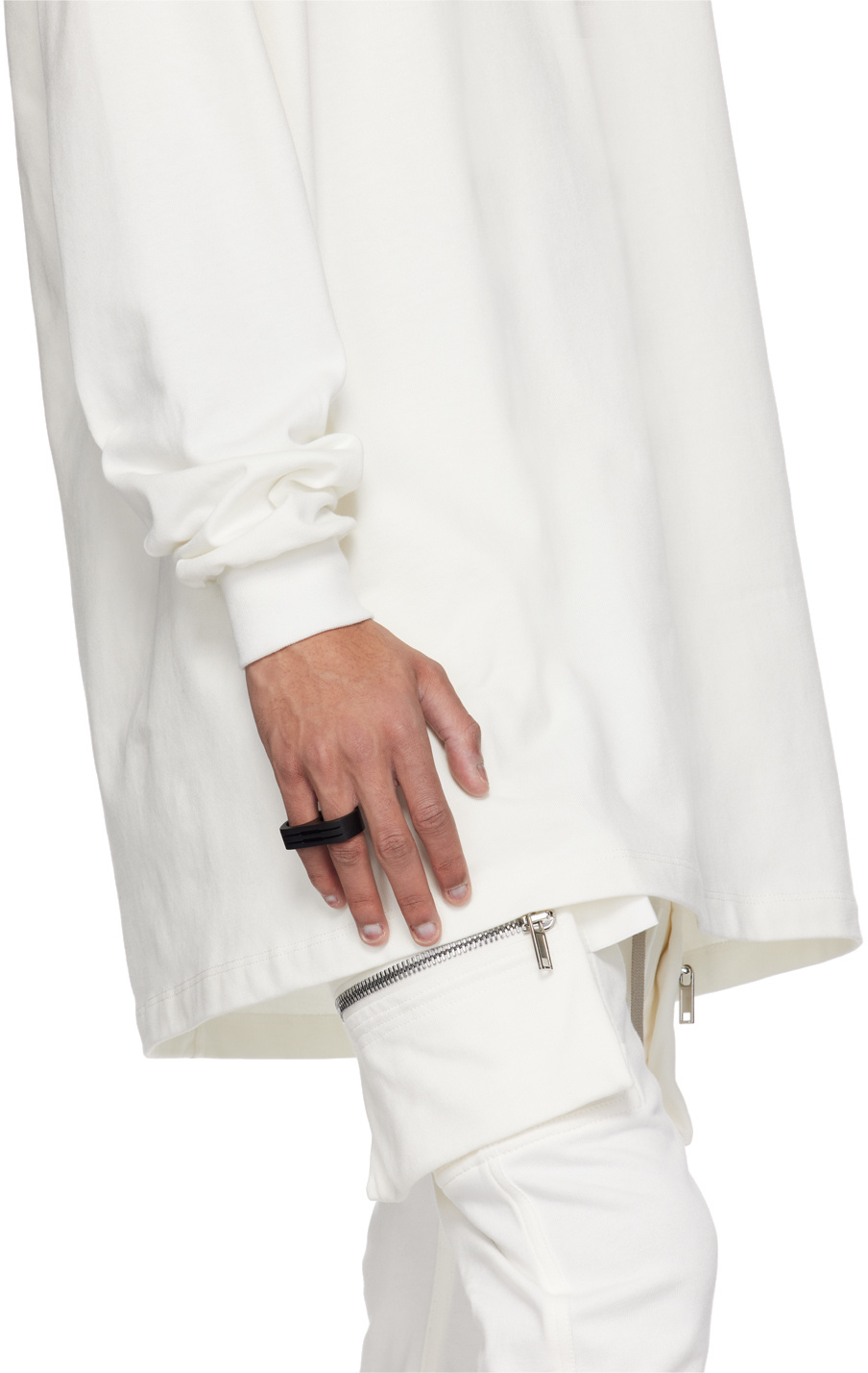 Rick Owens Double Roasting Ring In Black