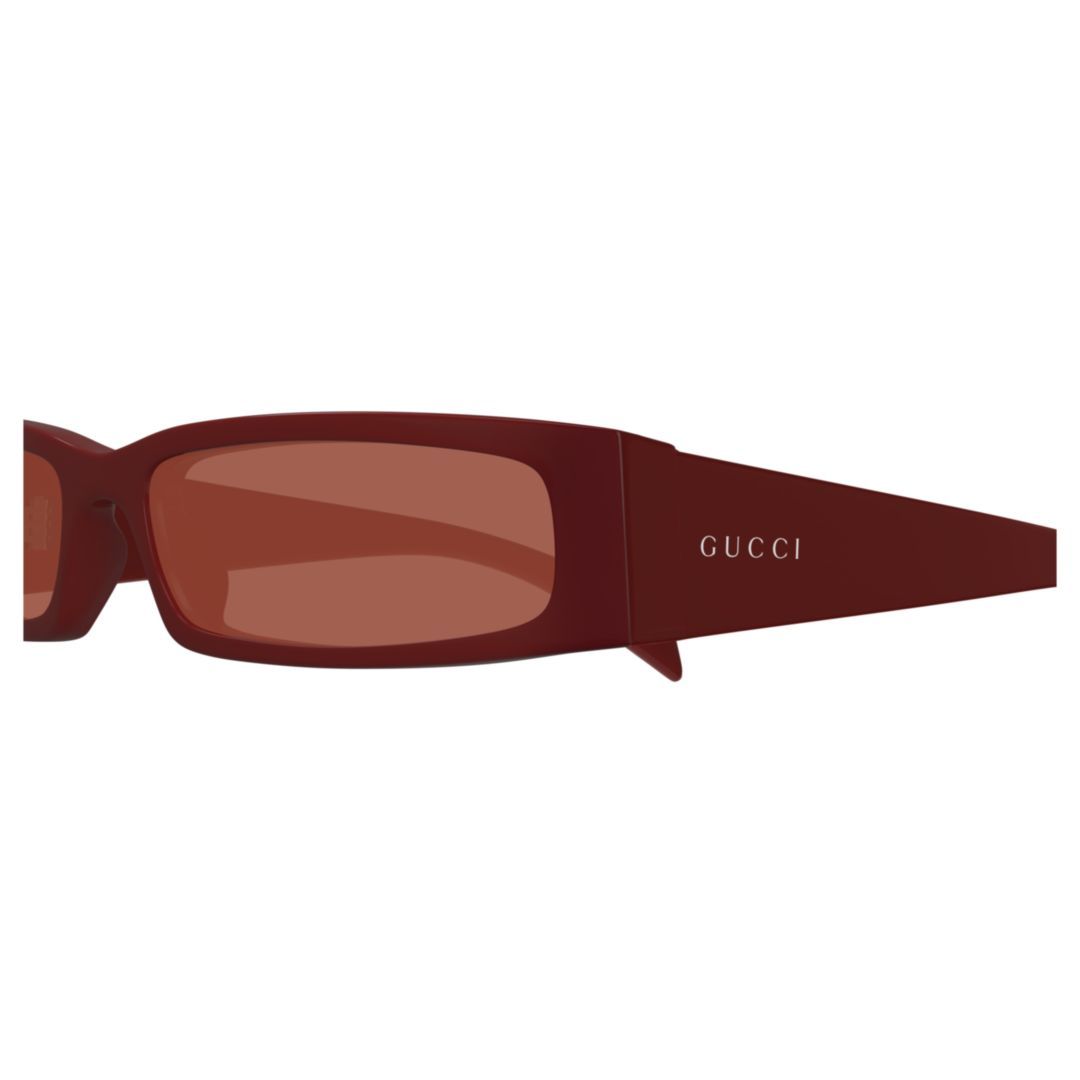 Gucci Acetate Sunglasses Frame Rectangular Lenses Tinted In Brown