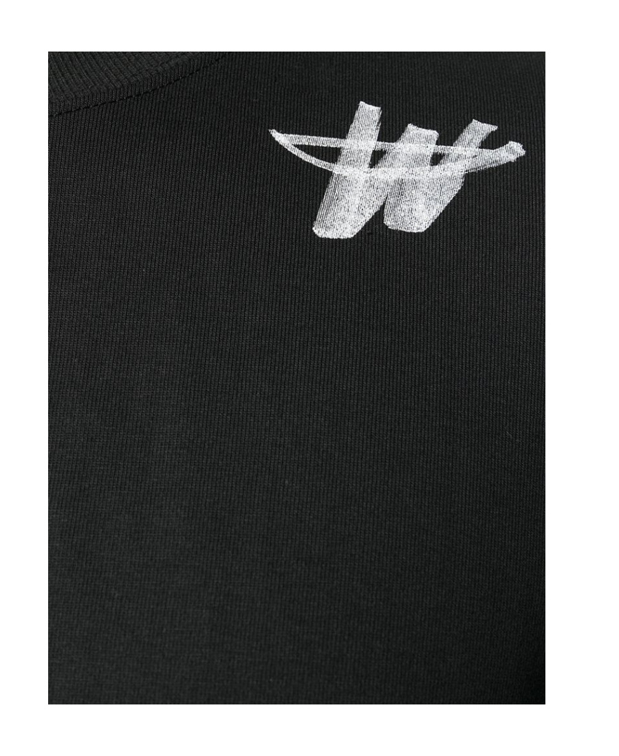 We11 Done Logo-print Oversized T-shirt In Black
