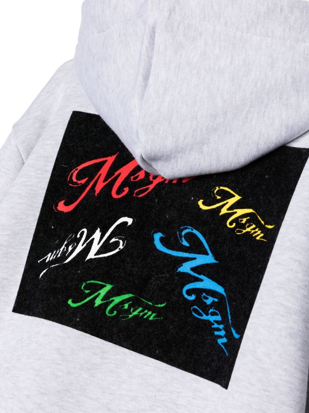 MSGM LONG SLEEVED HOODED HOODED SWEATER