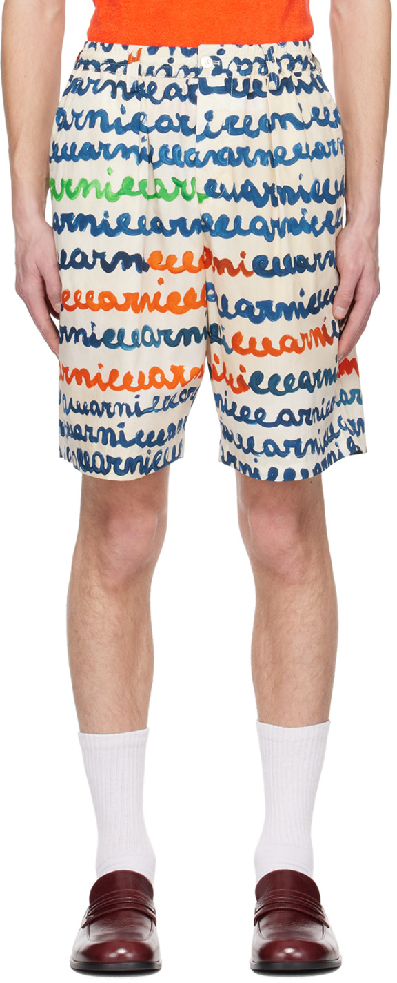 Shop Marni All-over Print Shorts In Multicolor