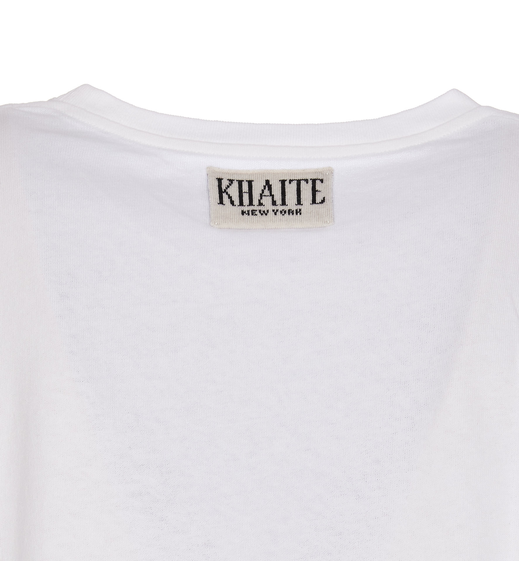 Shop Khaite Mae Jersey Crew-neck T-shirt In White