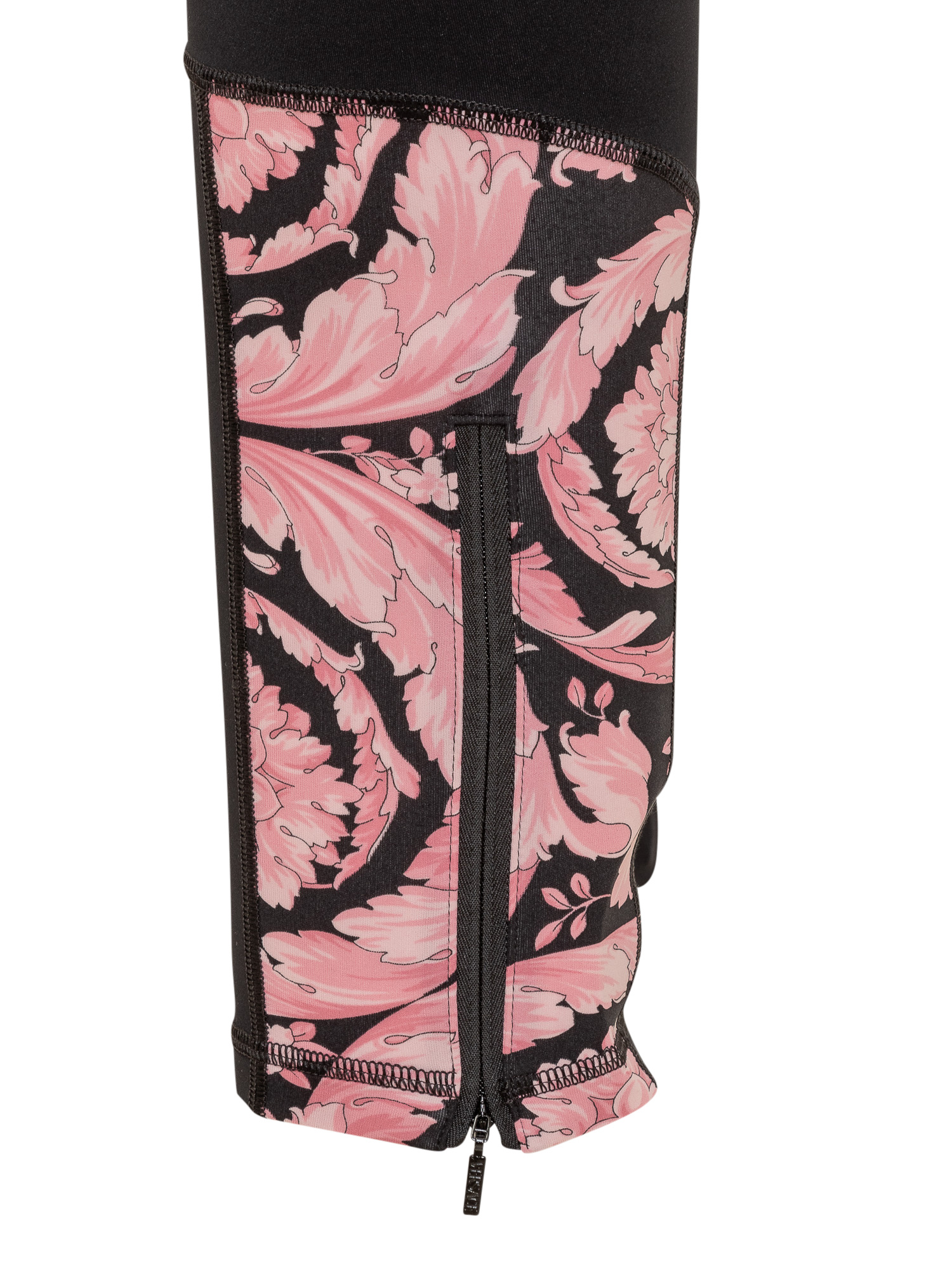 Versace Barocco-print Leggings In Black