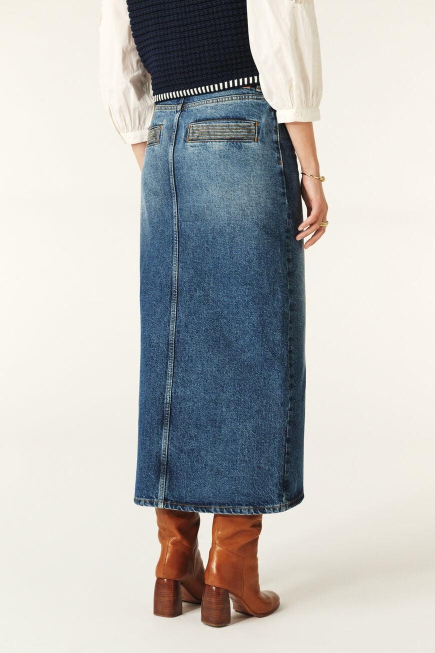 Bash Matemática Midi Skirt In Blue