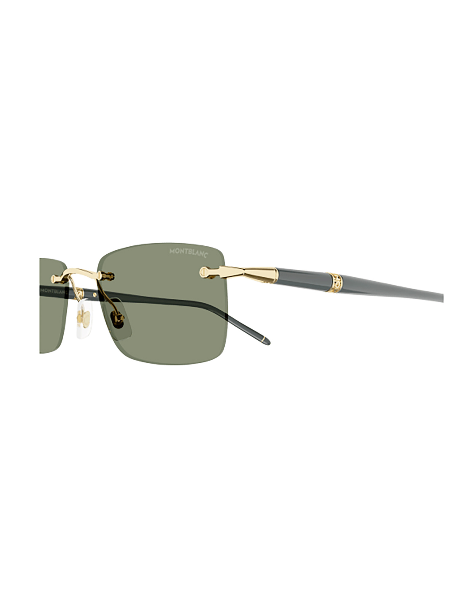 Montblanc Geometric-frame Sunglasses In Gray