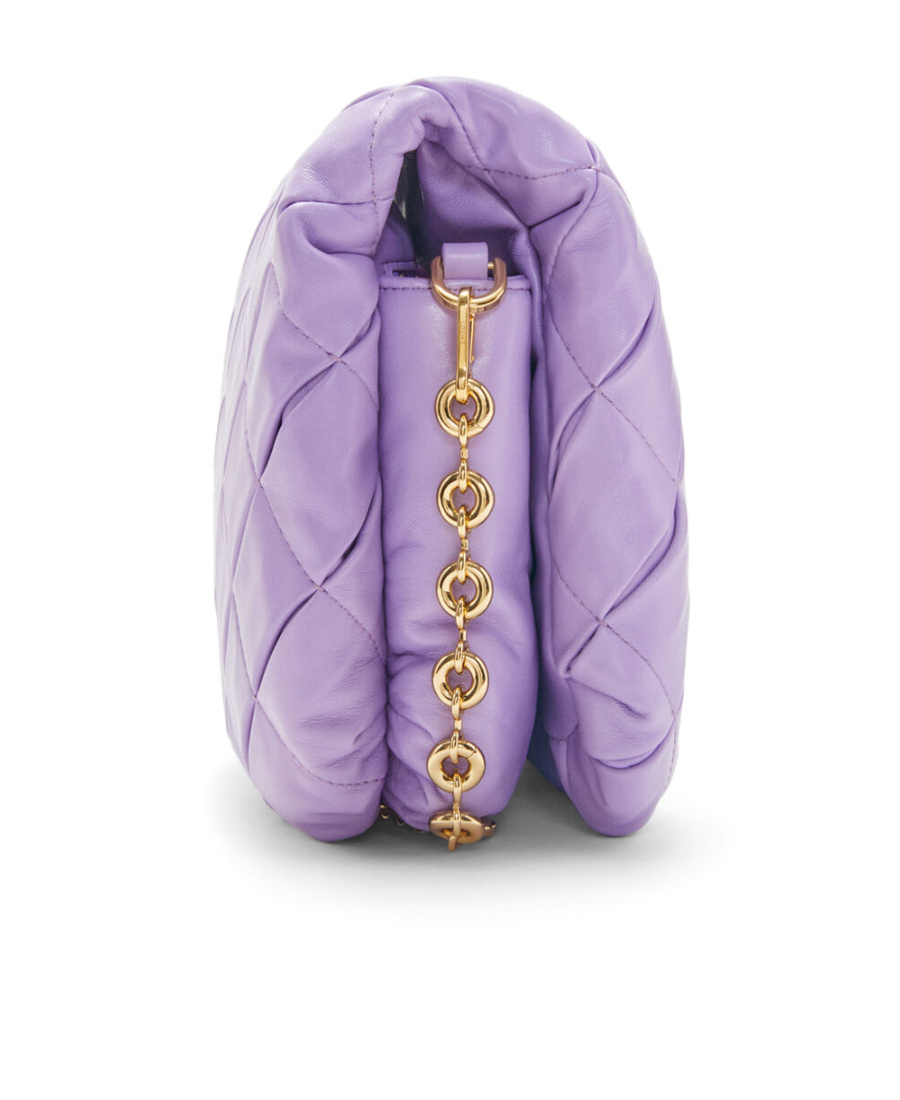 Loewe Puffer Goya Logo Shoulder Bag In Purple