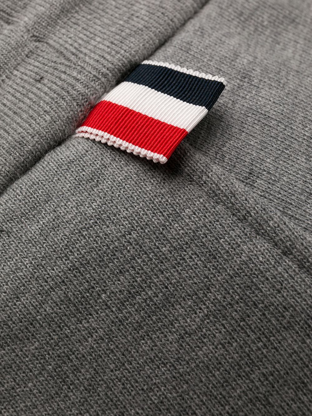 Thom Browne Rwb-stripe Cotton Track Pants In Gray