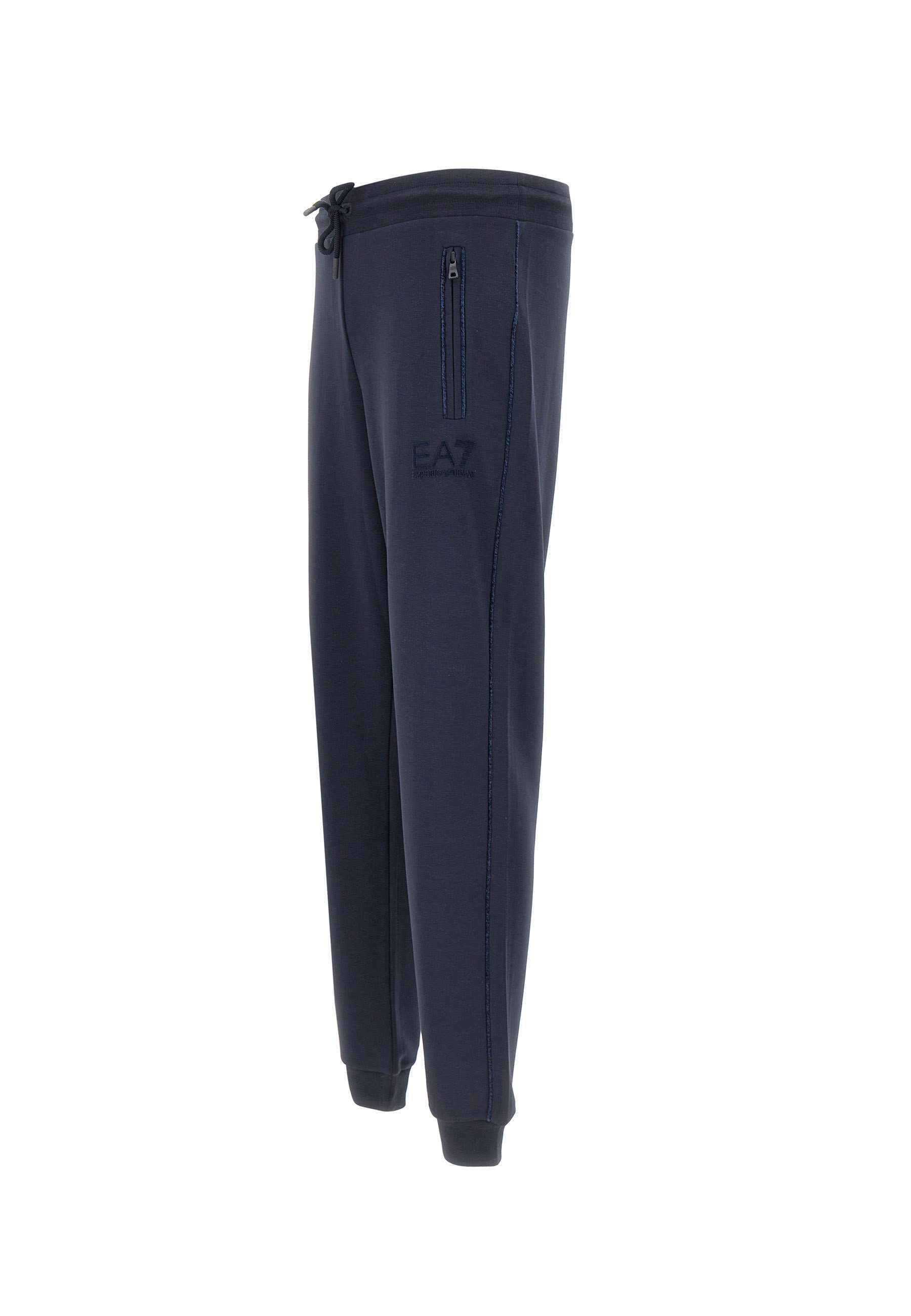 Ea7 Drawstring Sweatpants In Blue