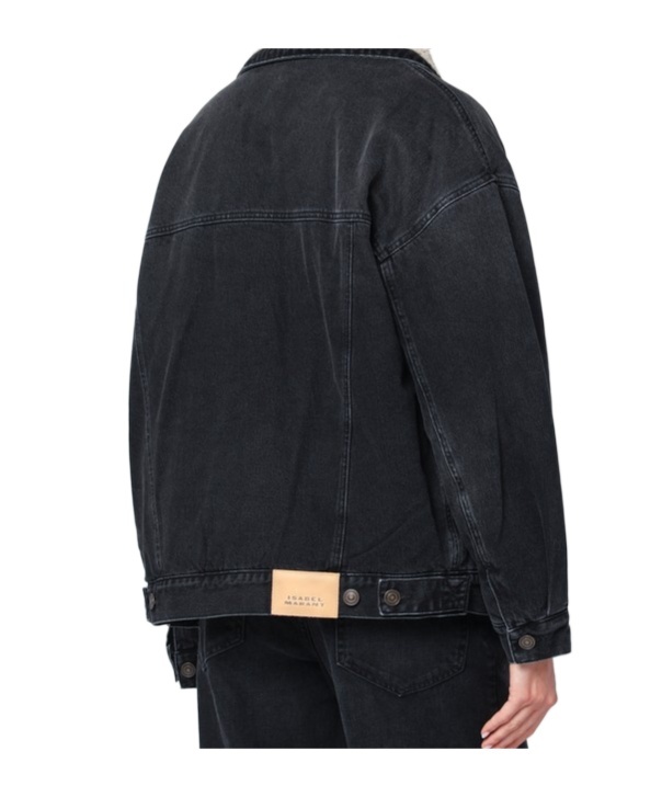 Isabel Marant Long Sleeve Denim Jacket In Black