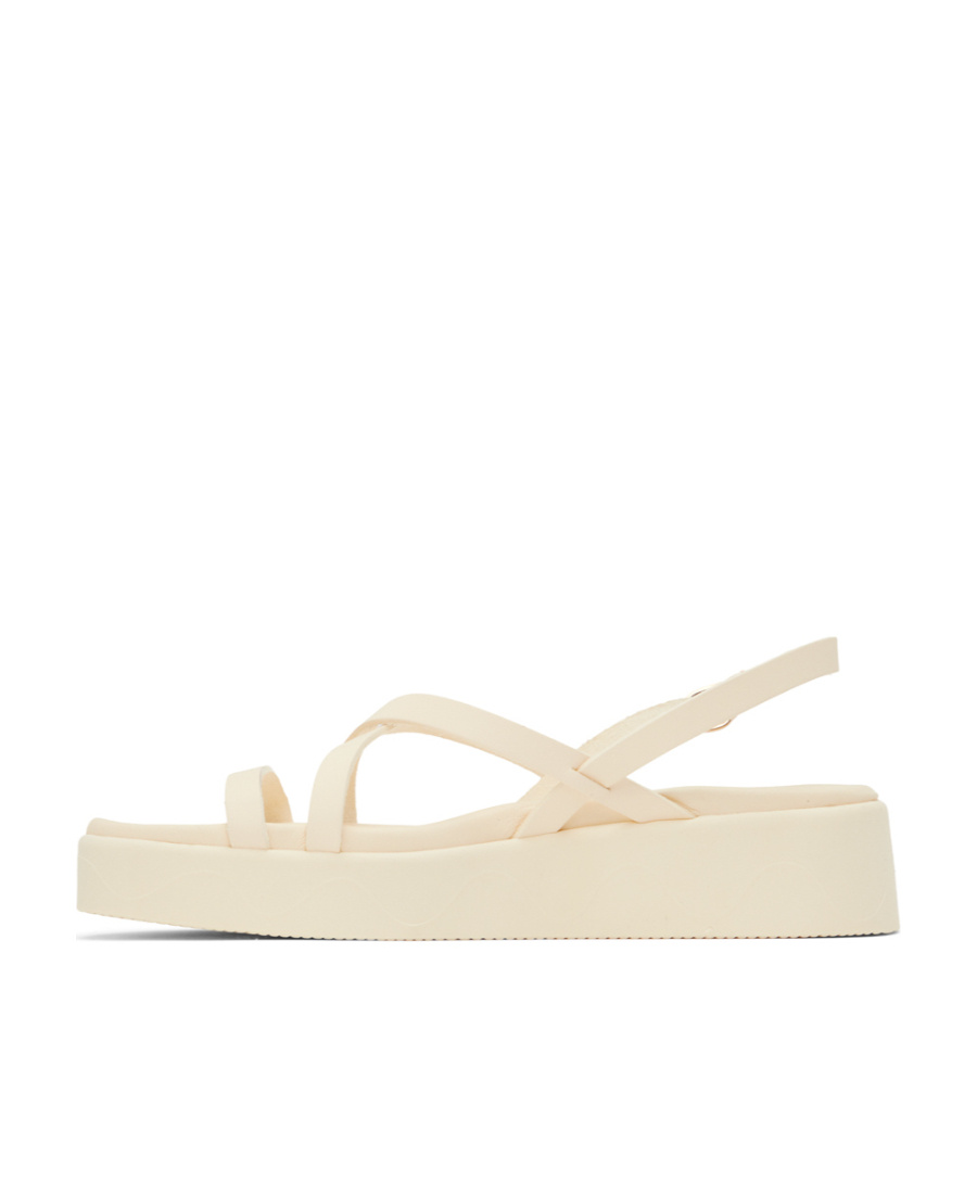 Ancient Greek Sandals Crossover-strap Leather Sandals In Nude