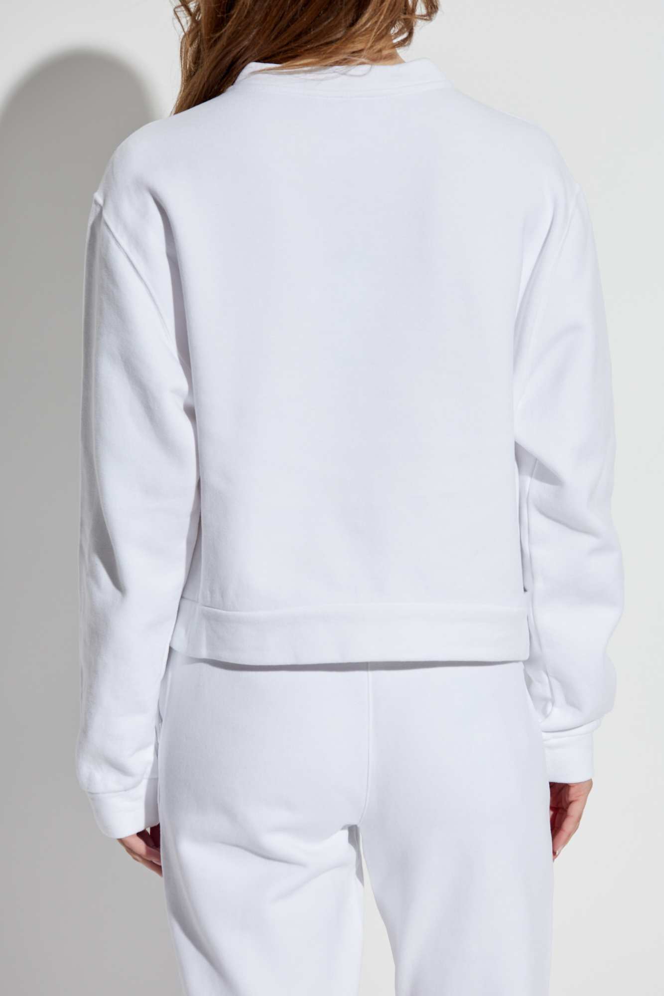 Dolce & Gabbana Long-sleeved Sweater In White
