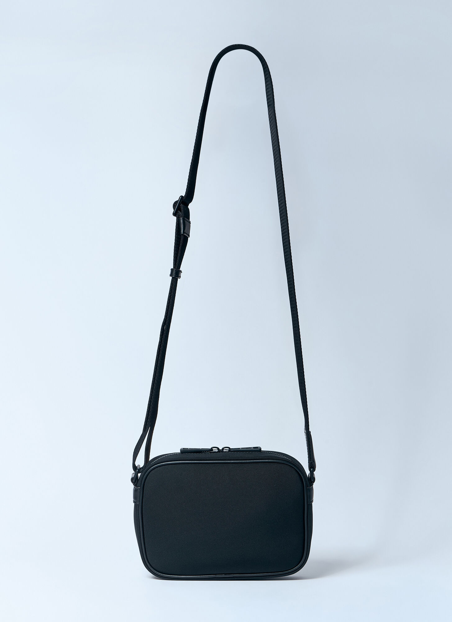 Moncler Zippered Crossbody Bag In Black