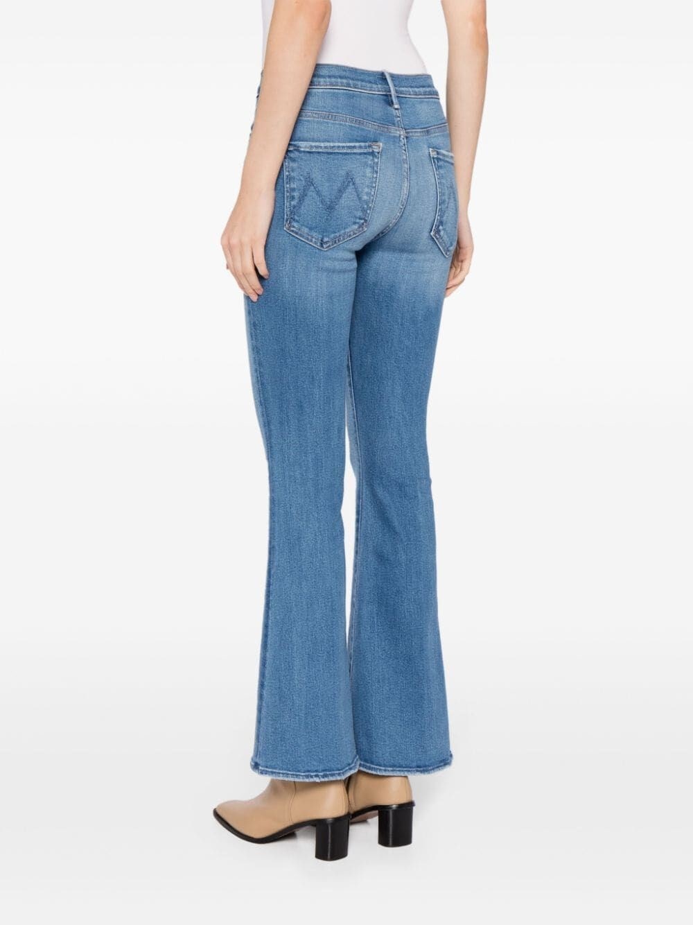 Mother The Insider Crop Step Fray Jeans Not Rough Enough In Blue