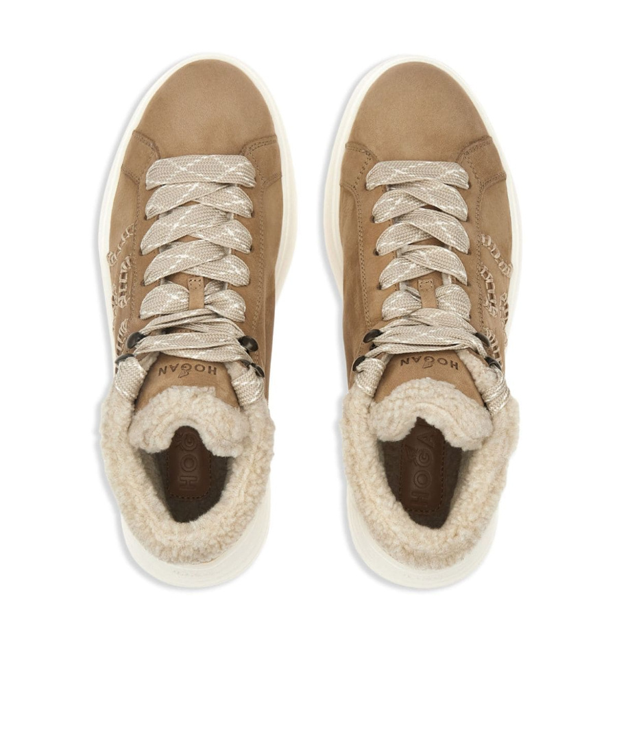 Hogan Rebel Lace-up Sneakers In White