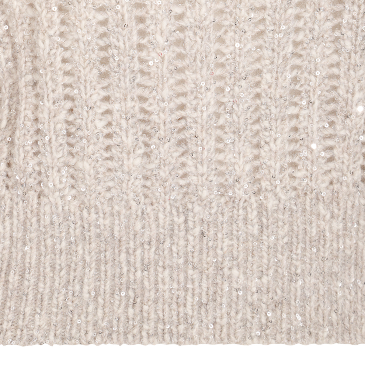 Brunello Cucinelli Cashmere Blend Sequin Embellished Crewneck Knitwear