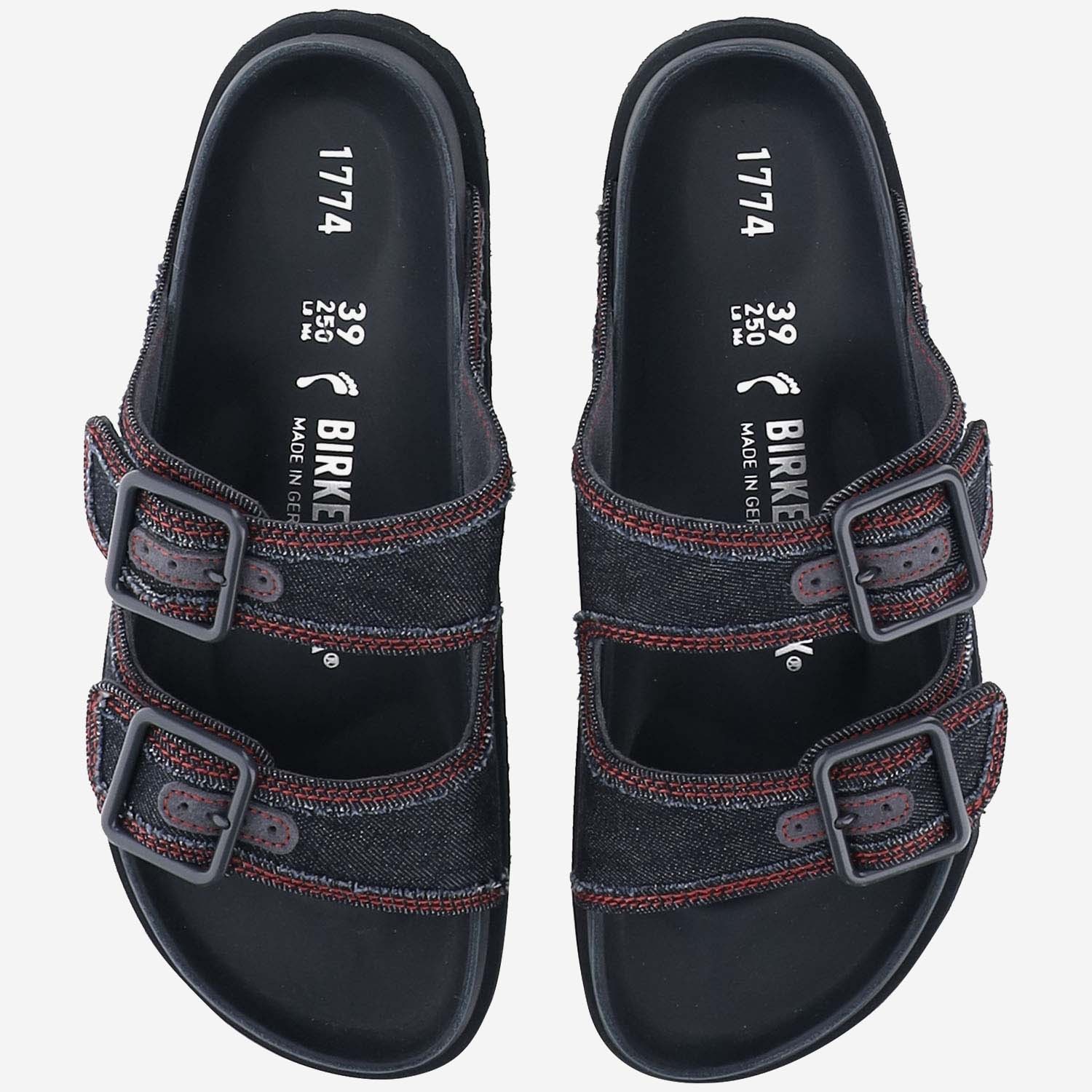 Shop Birkenstock Arizona Slides In Black