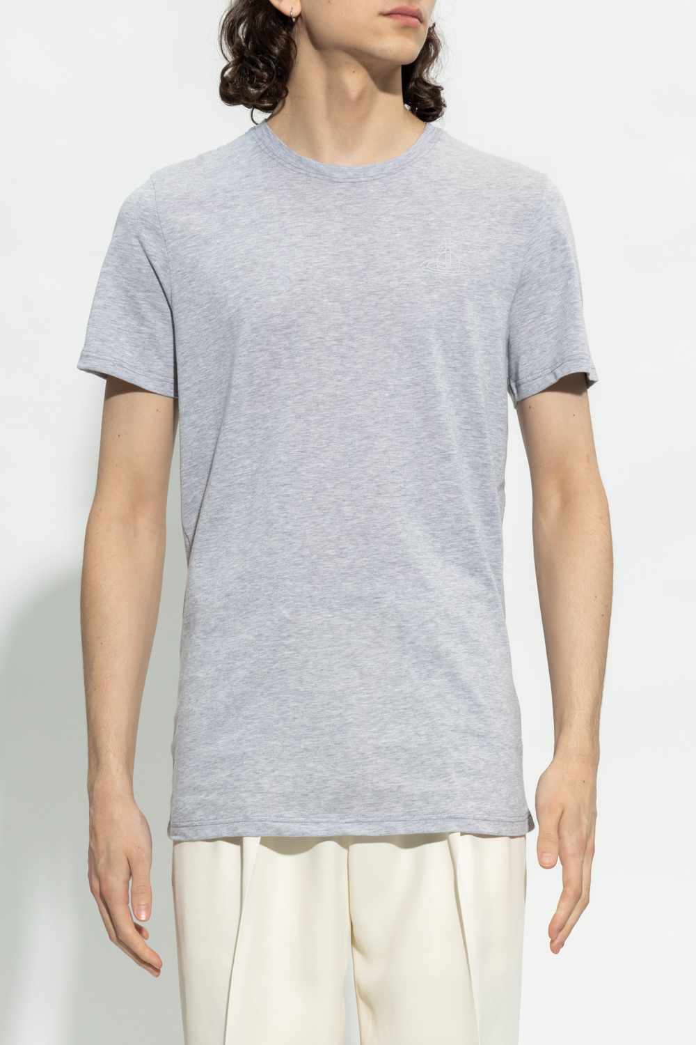 Vivienne Westwood Crew-neck Cotton T-shirt In White
