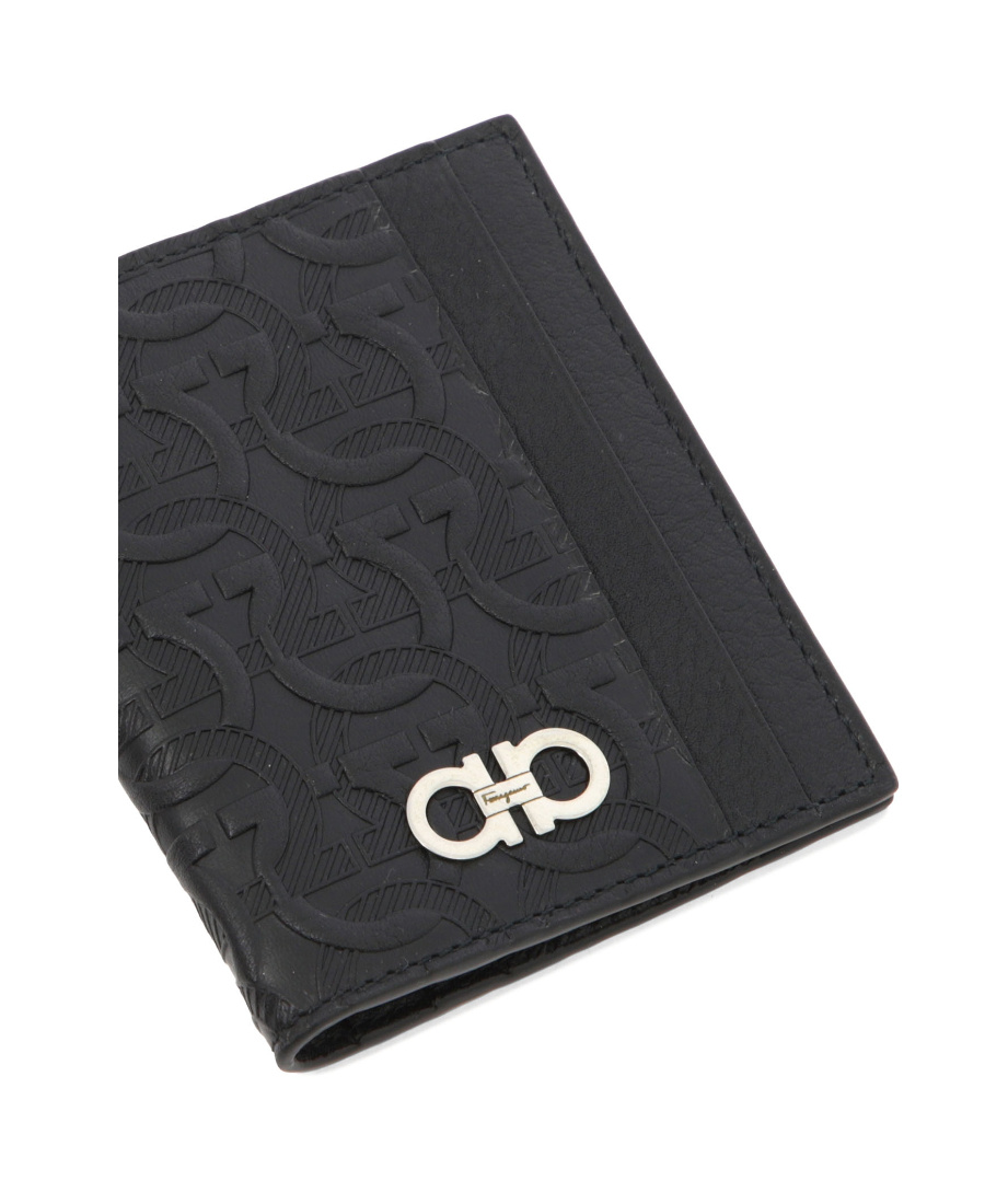 Shop Ferragamo Gancicin Embossed Card Holder