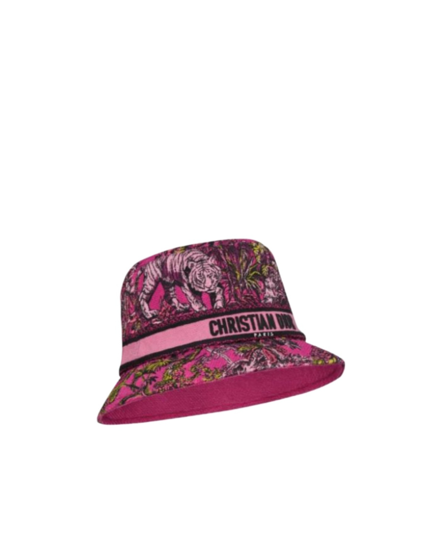 Dior D-bobby Toiledejouyvoyage Small Brim Bucket Hat In Red