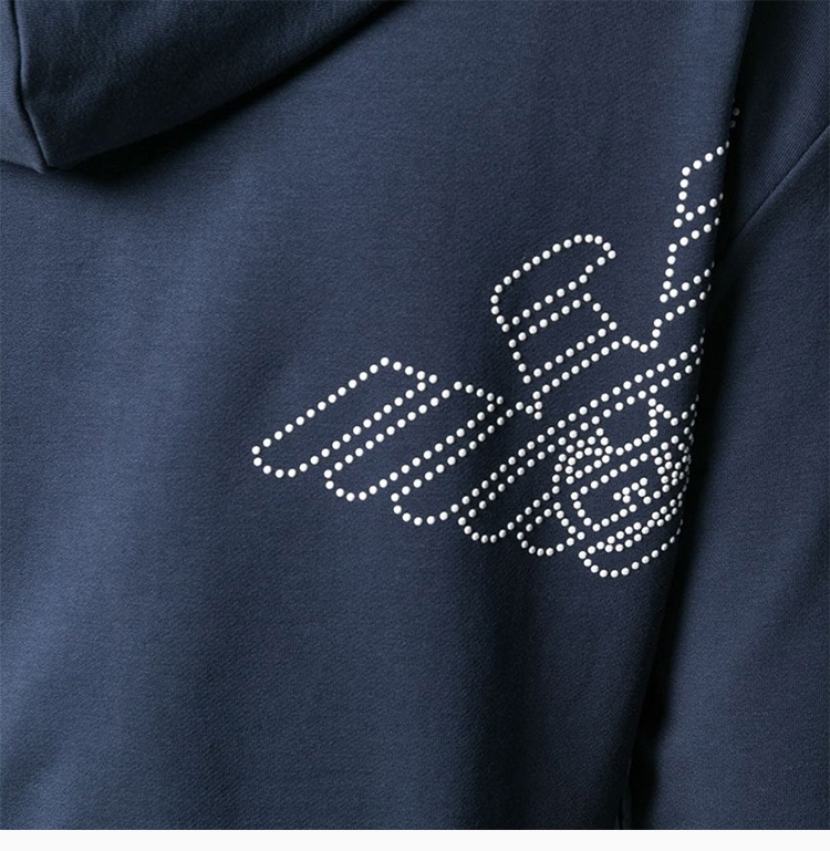 EA7 LOGO HOODED SWEATER 