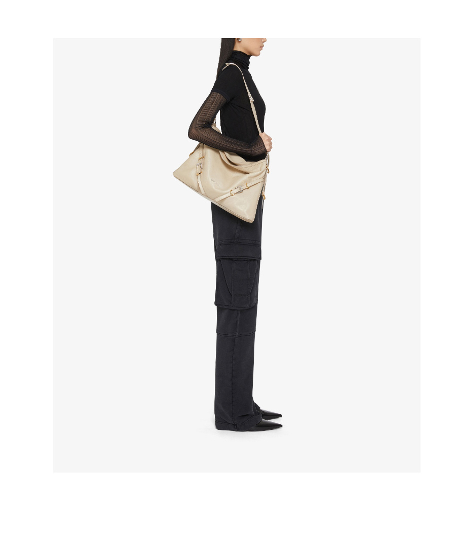 Givenchy Medium Voyou Shoulder Bag In Nude