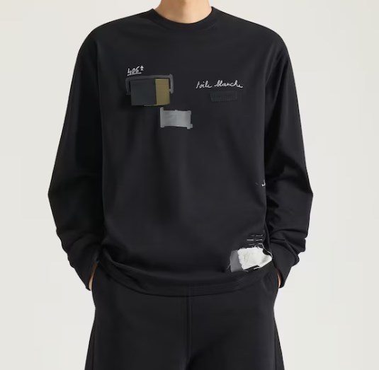 Givenchy Cotton Graphic Embroidered Sweatshirt In Black
