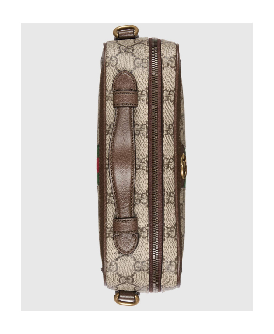 Gucci Ophidia Monogram-pattern Messenger Bag In Nude
