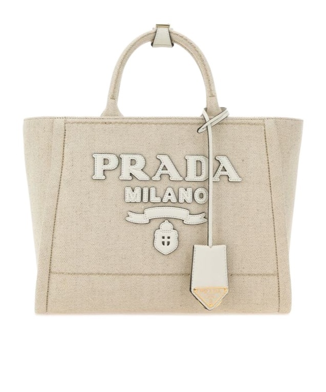 PRADA LARGE CANVAS TOTE BAG 