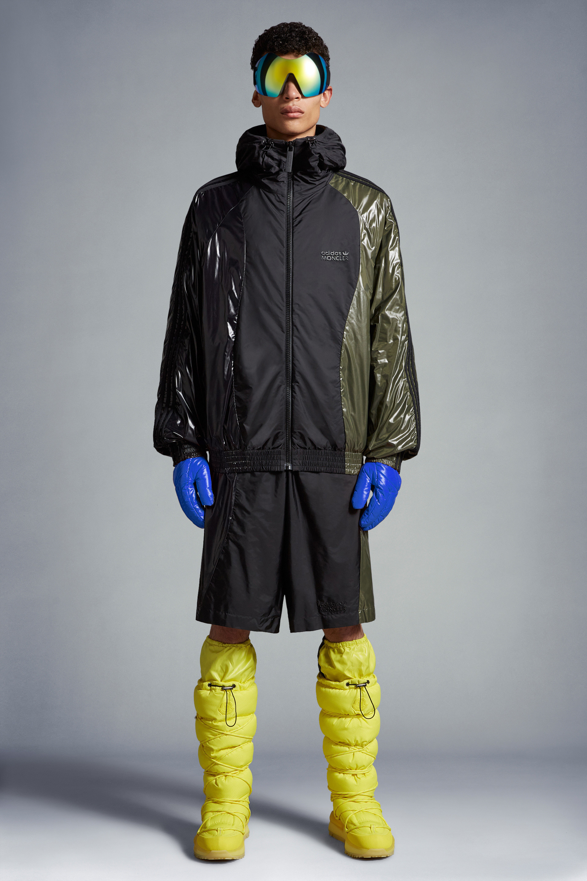 Moncler Man Bermuda Shorts Man Green Bermuda Shorts In Black