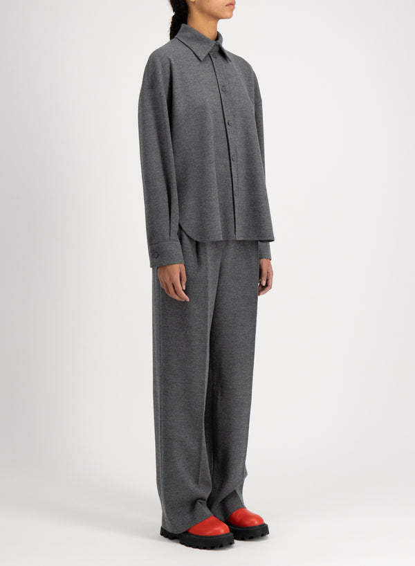 Harris Wharf London Wool Sweater In Gray