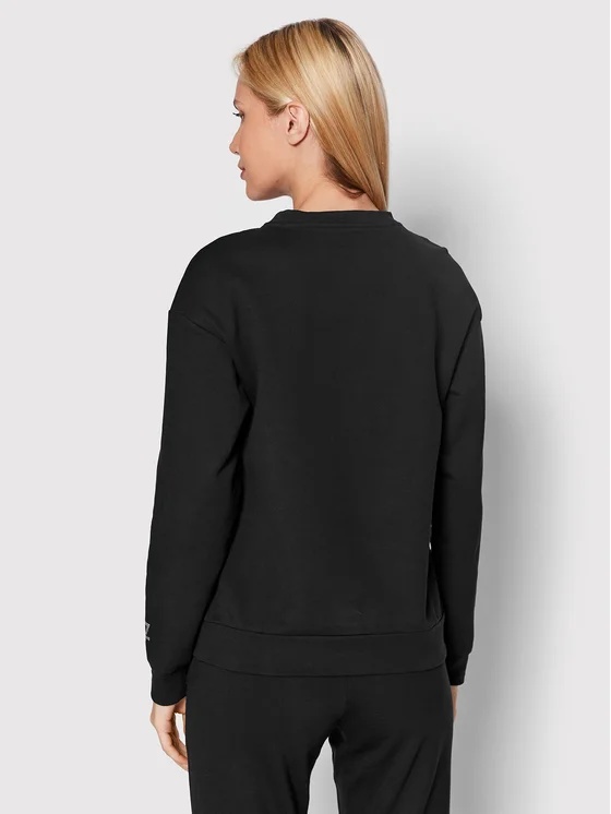 EA7 LOGO-PRINT CREW NECK SWEATSHIRT 