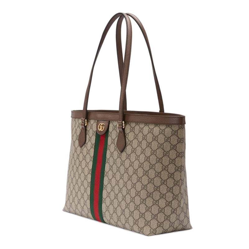Gucci Women Ophidia Gg Medium Tote Bag In Brown