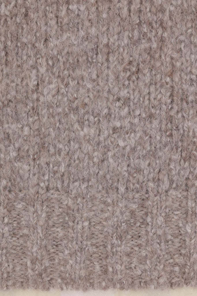 Brunello Cucinelli High Neck Zipped Cardigan In Brown