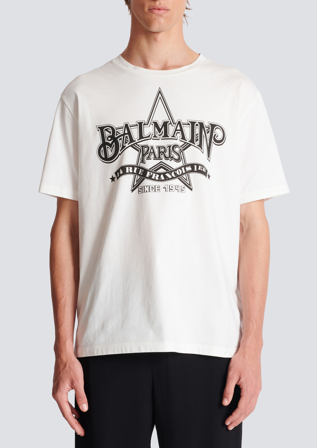 Balmain Logo-print Cotton T-shirt In White