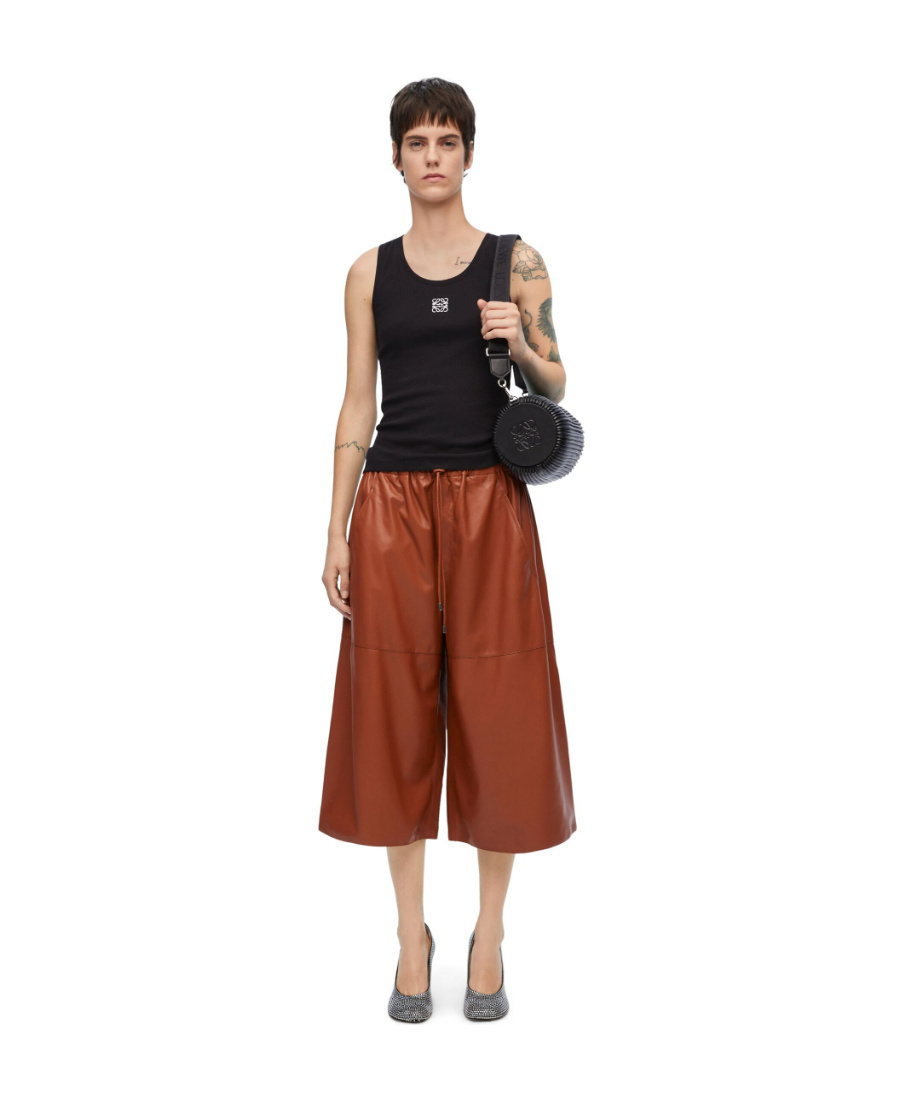 Shop Loewe Anagram Tank Top In Cotton In Black