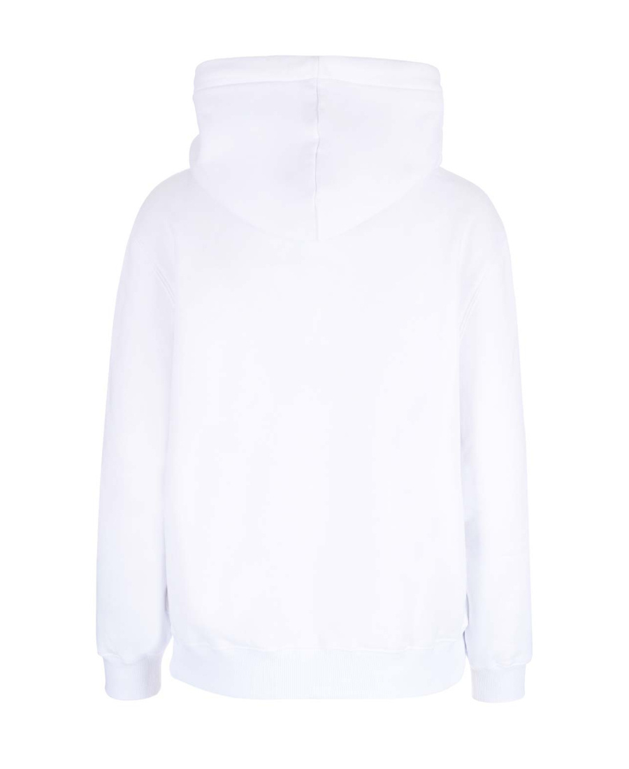 Lanvin Logo Hooded Sweatshirt In White