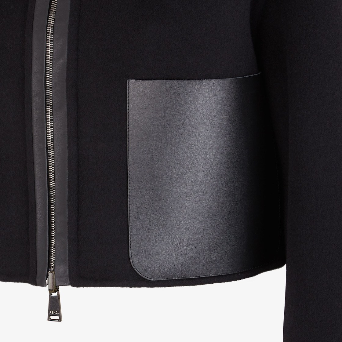 Fendi Black Wool Jacket In Black